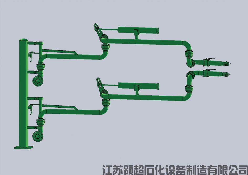 陜西西安客戶定制采購(gòu)的一批AL2543汽車底部密閉裝卸鶴管（底部裝卸臂）已通過物流發(fā)往使用現(xiàn)場(chǎng)(1)